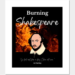 Burning Shakespeare (no background panel) Posters and Art